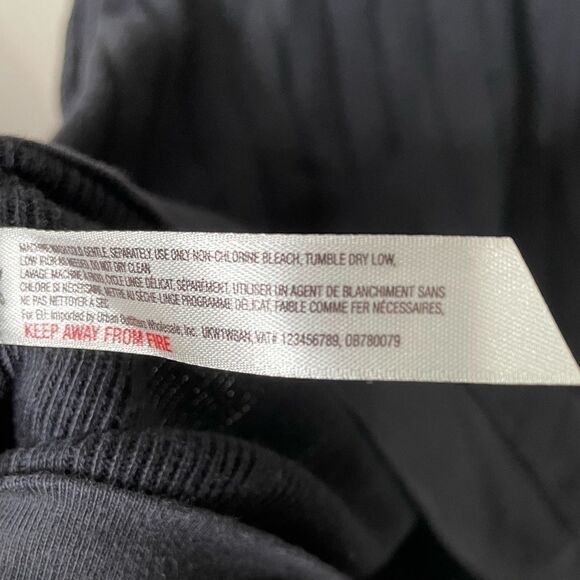 Free People Beach Black Cotton Ribbed Stretch Button Up Dress -XS - Picture 6 of 6